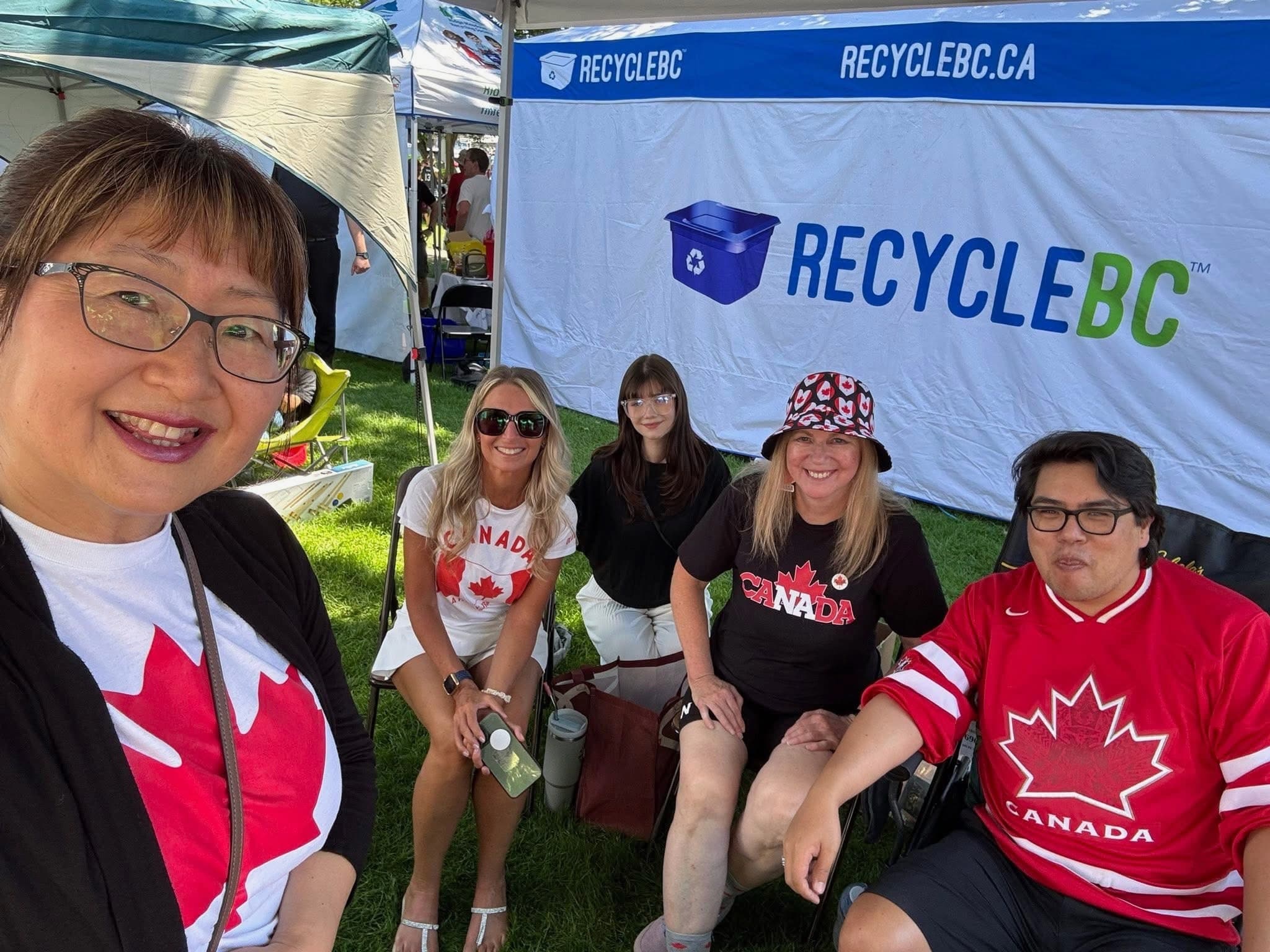 Chelsa Meadus at a Canada Day Recycle BC event