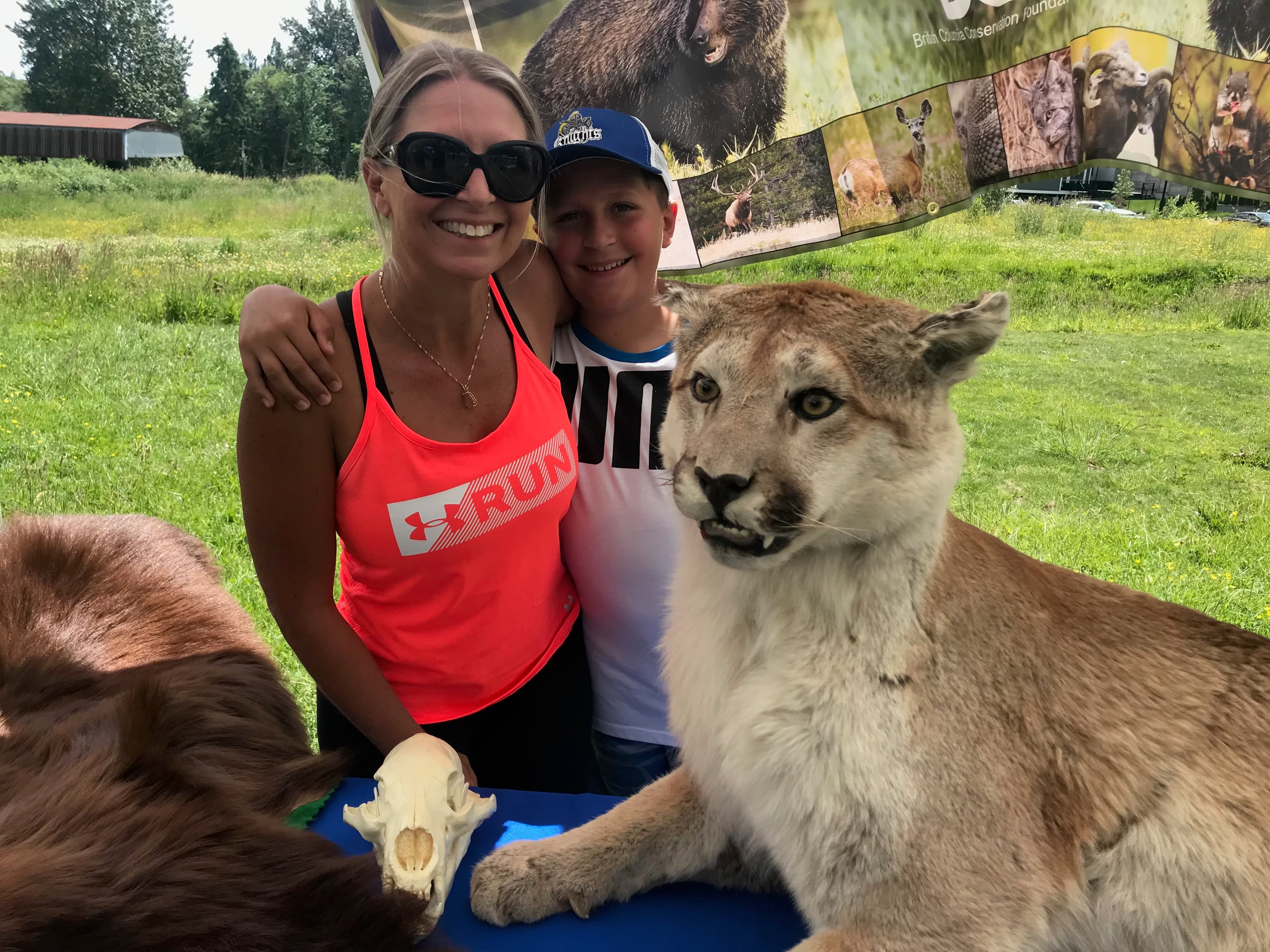 Chelsa Meadus at a wildlife conservation booth
