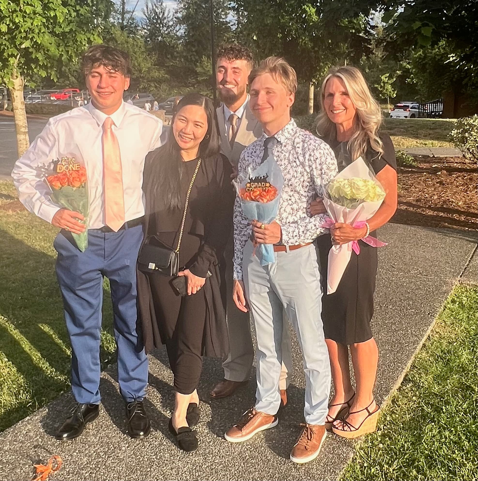 Chelsa Meadus at a family graduation