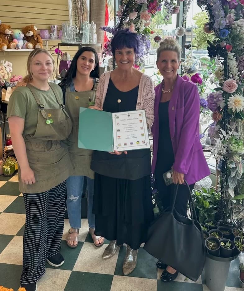 Chelsa Meadus receiving community recognition