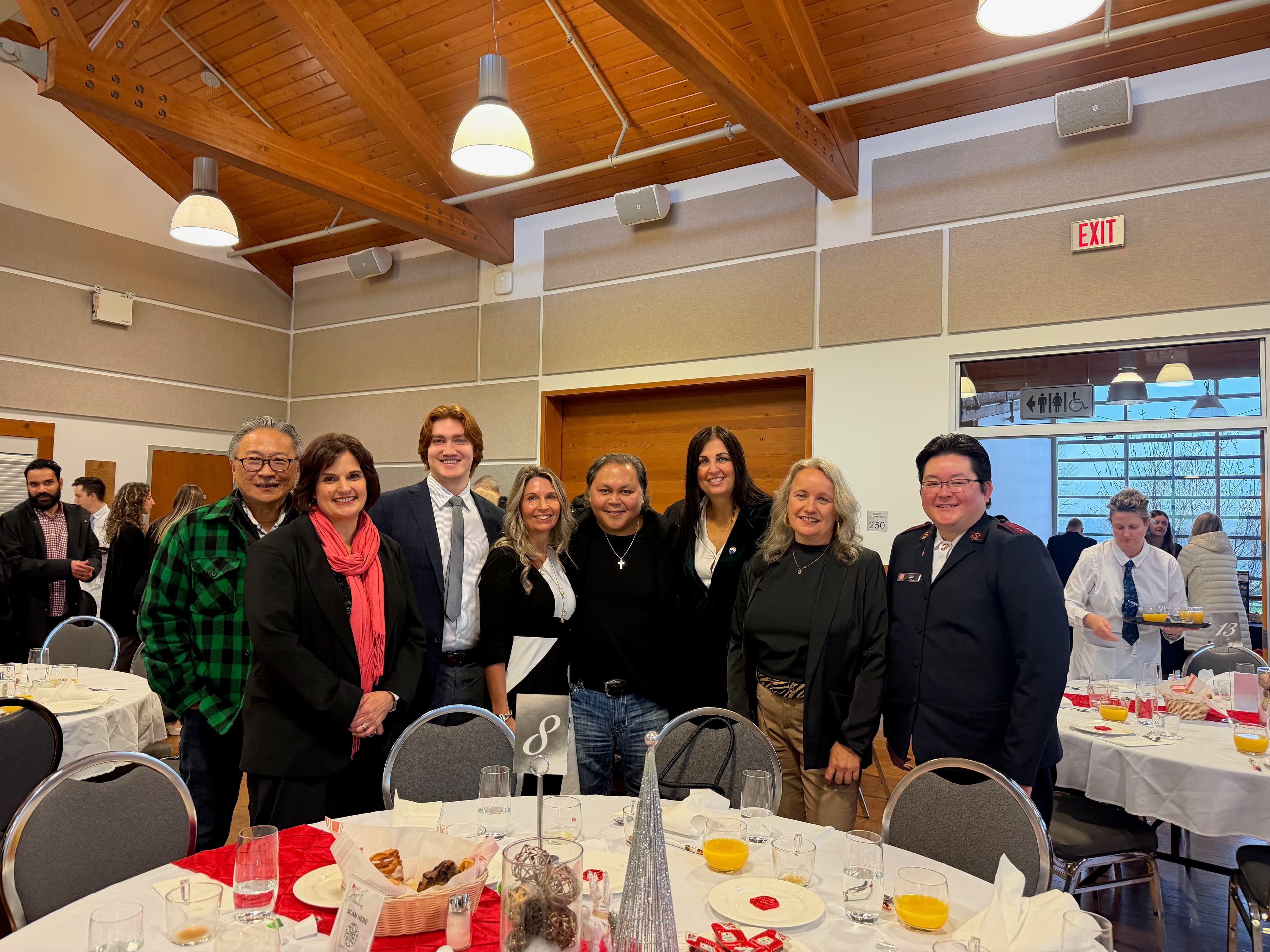 Chelsa Meadus at a community luncheon