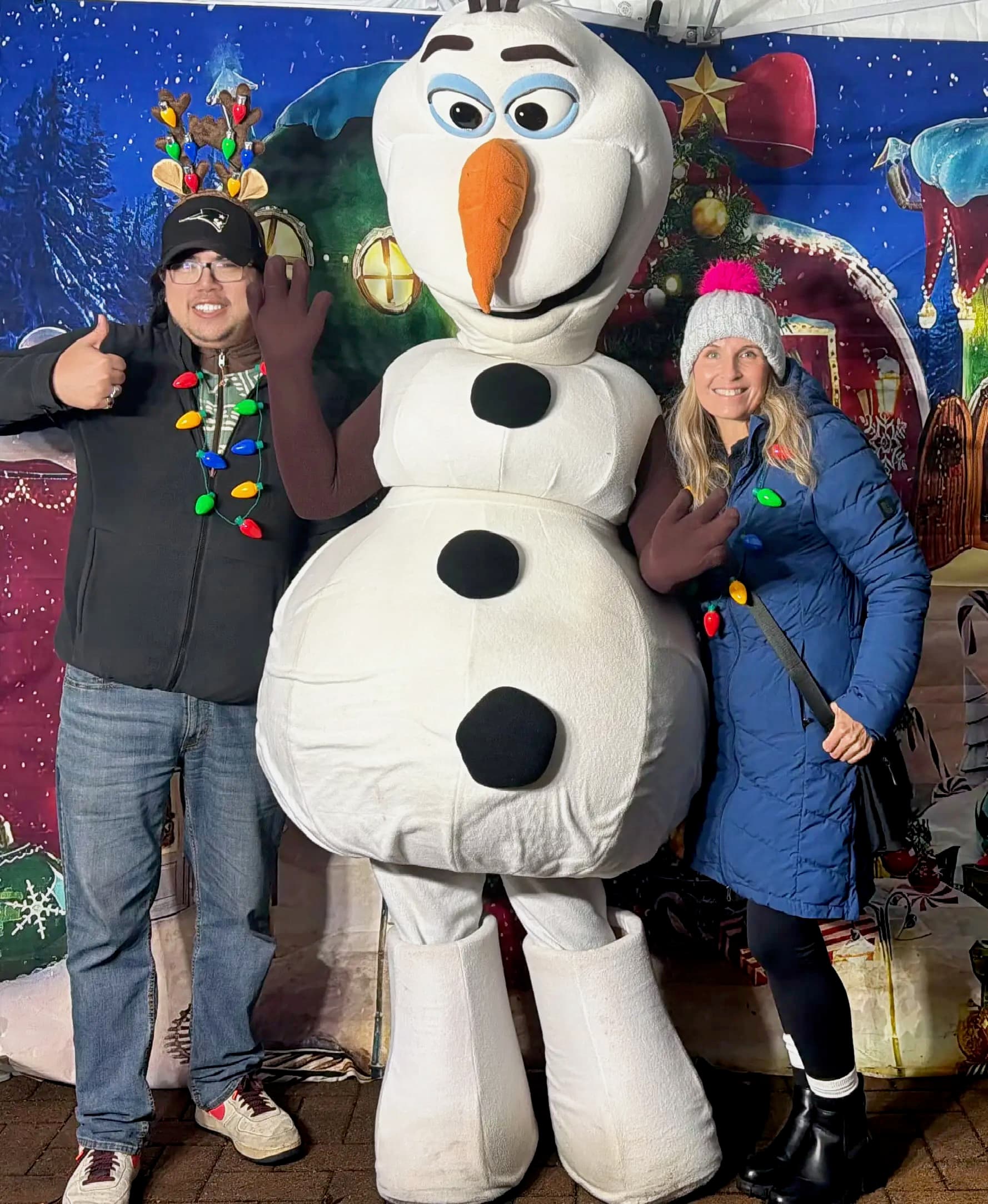 Chelsa Meadus at a community holiday event