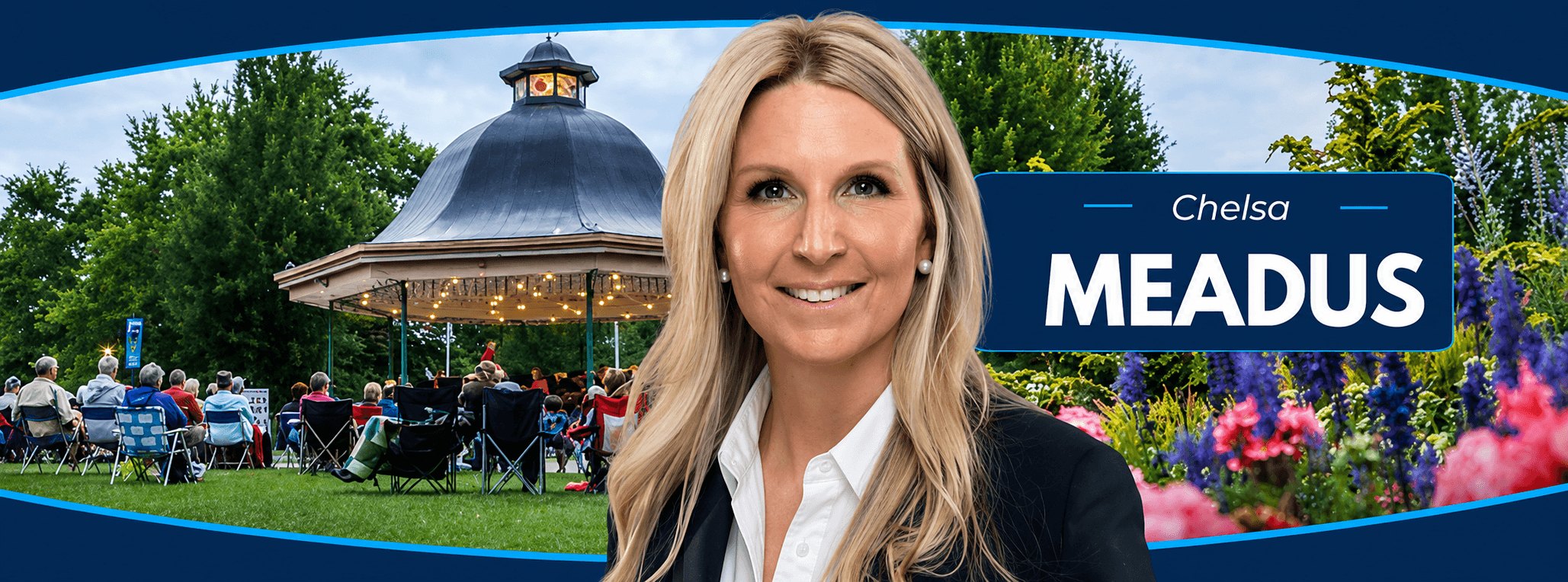 Chelsa Meadus at a Neighbourhood Development and Block Party community event